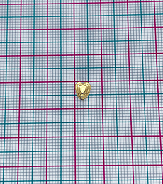 CORAZÓN BAÑO DE ORO T5458           