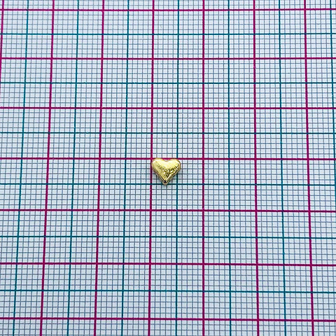 SEPARADOR ✦ CORAZÓN BAÑO DE ORO   