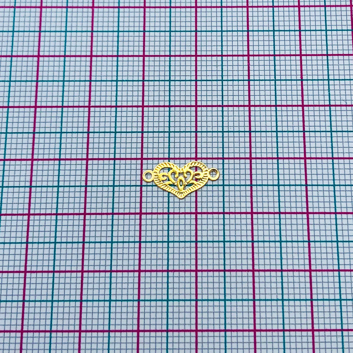 CORAZÓN MINI DIJE BAÑO DE ORO T3458                                    2