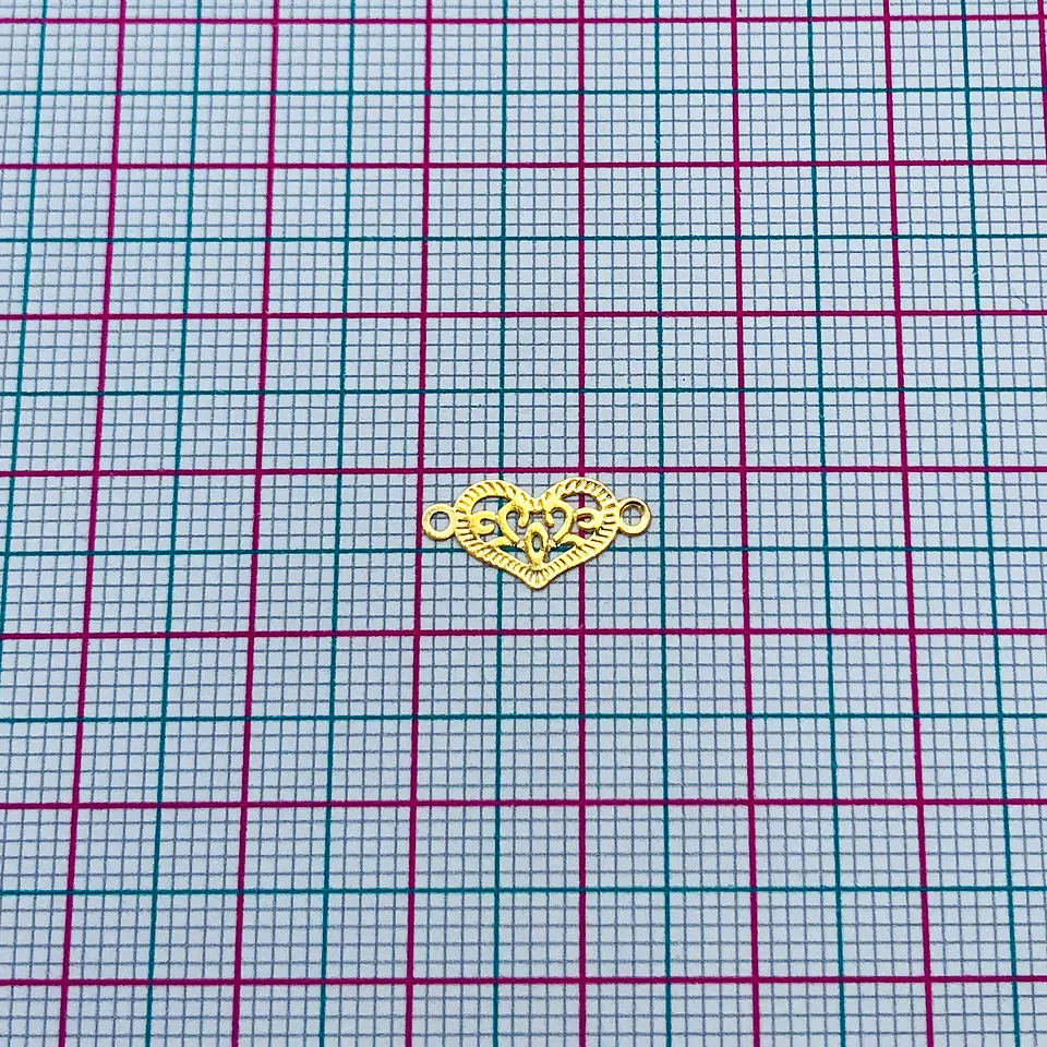 CORAZÓN MINI DIJE BAÑO DE ORO T3458                                    2