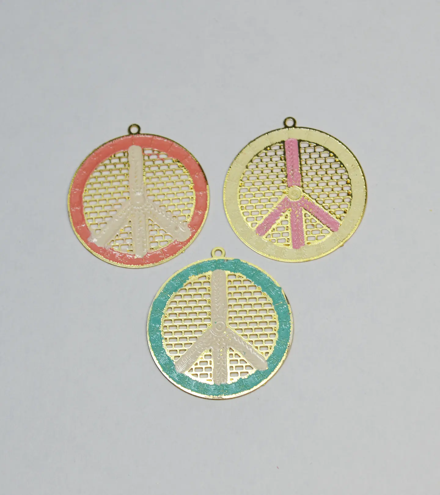 SÍMBOLO AMOR Y PAZ BAÑO DE ORO T4930  1