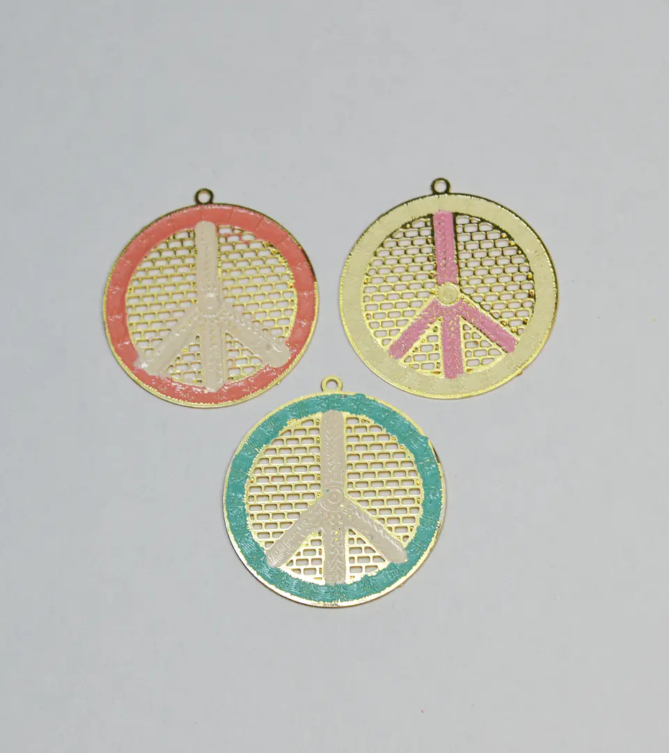 SÍMBOLO AMOR Y PAZ BAÑO DE ORO T4930  1