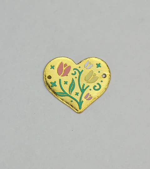 CORAZÓN BAÑO DE ORO T4952