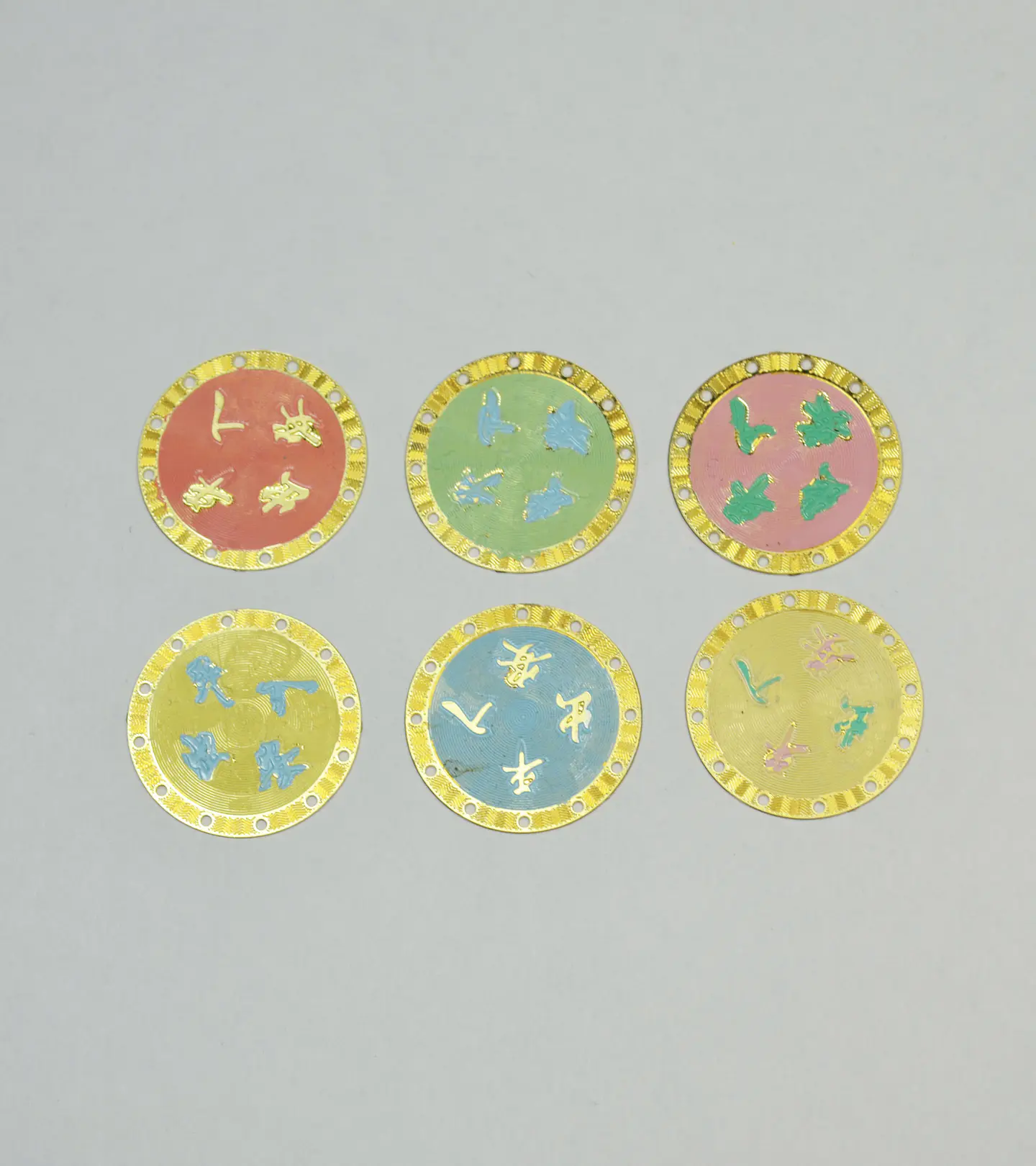 MONEDA CHINA BAÑO DE ORO T4988  1