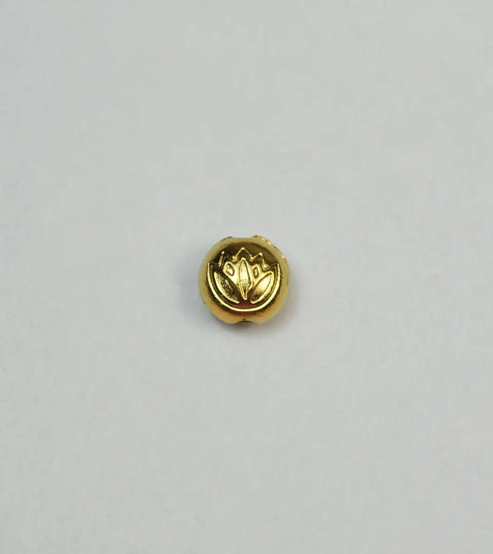 FLOR DE LOTO BAÑO DE ORO H2194 1
