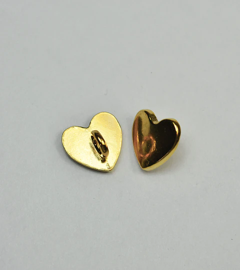 BOTÓN CORAZÓN BAÑO DE ORO T2840