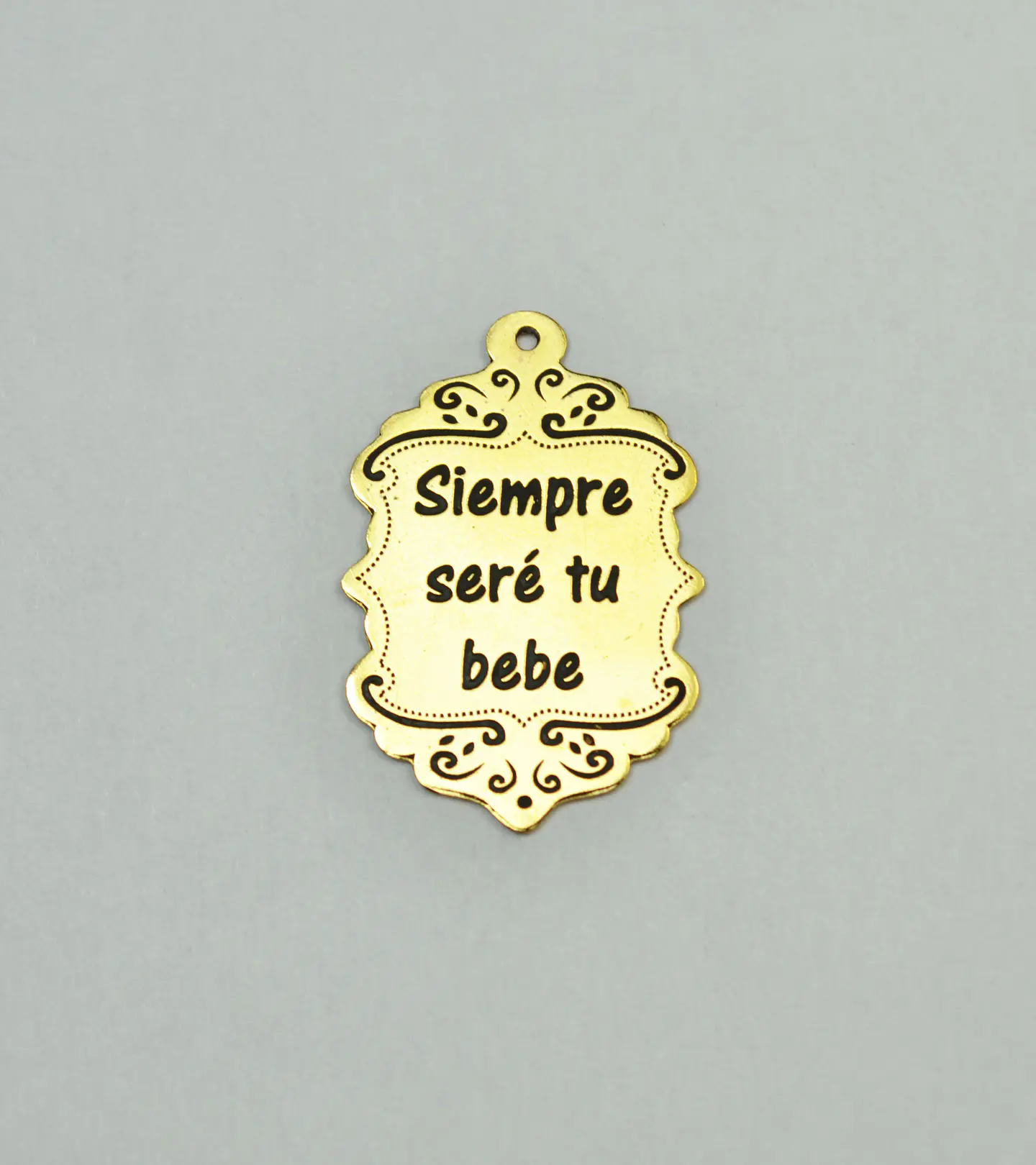 PLACA FRASE BAÑO DE ORO T2514-5 1