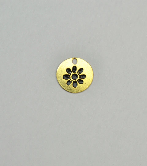 PLACA FLOR BAÑO DE ORO T4117-4