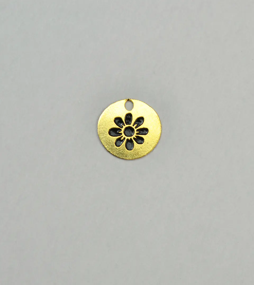 PLACA FLOR BAÑO DE ORO T4117-4 1