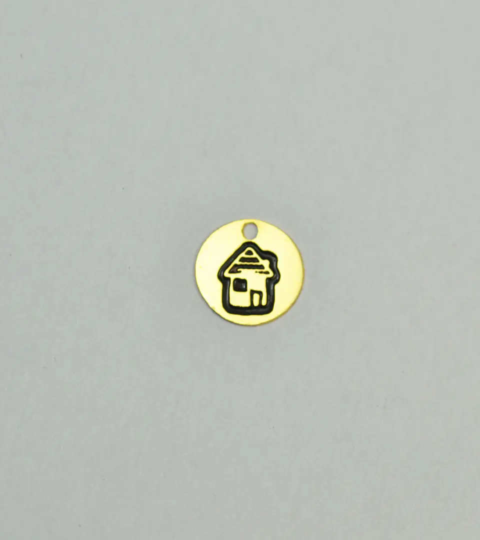 PLACA CASA BAÑO DE ORO T4117-9 1