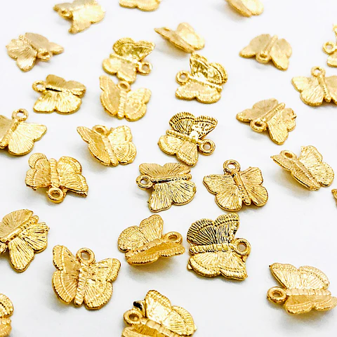DIJE MARIPOSA BAÑO DE ORO