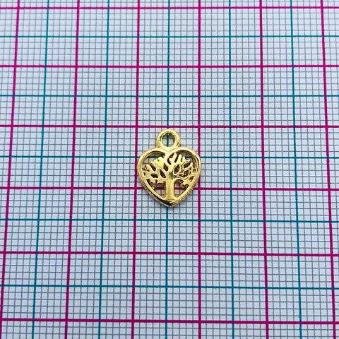 CORAZÓN BAÑO DE ORO W-7394-GOLD