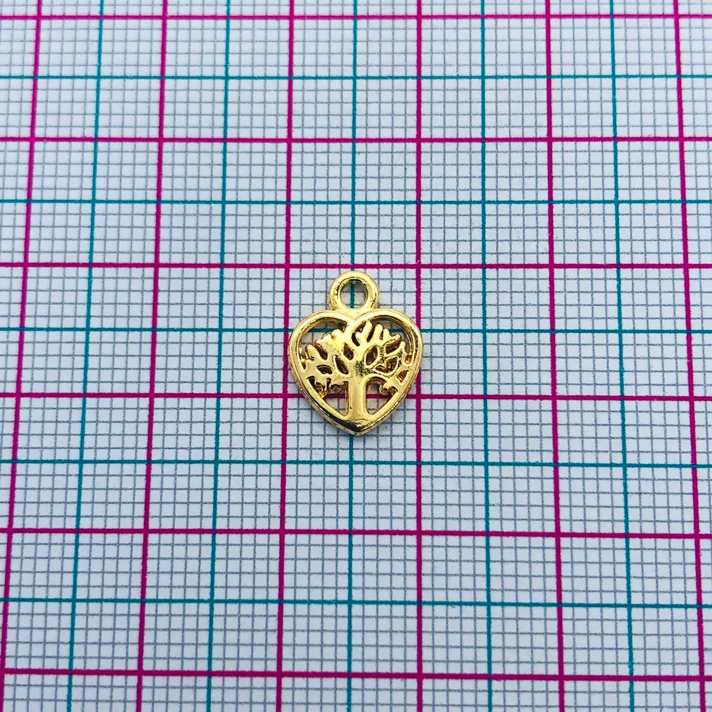 CORAZÓN BAÑO DE ORO W-7394-GOLD 2