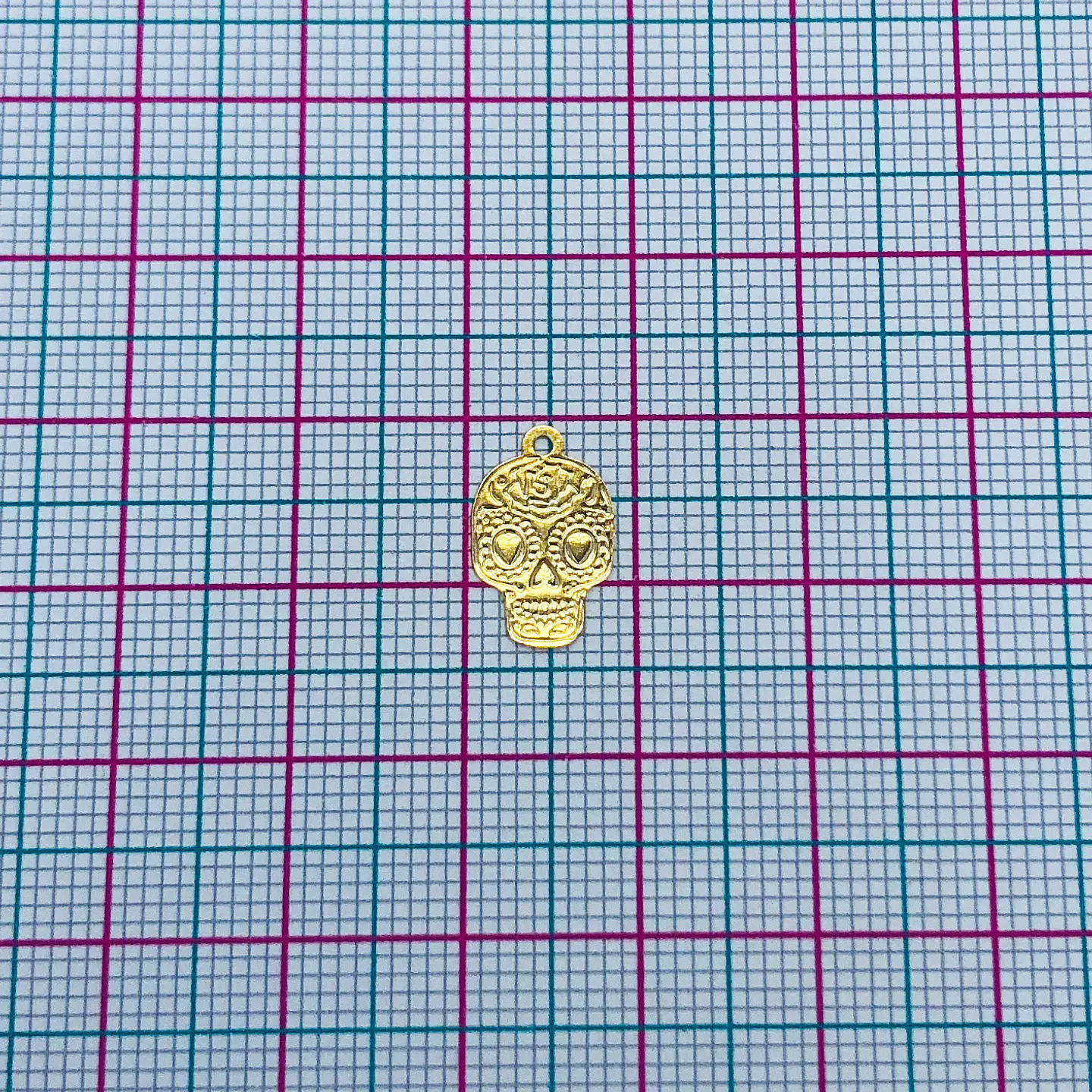 CALAVERA MINI DIJE BAÑO DE ORO T3432                              2