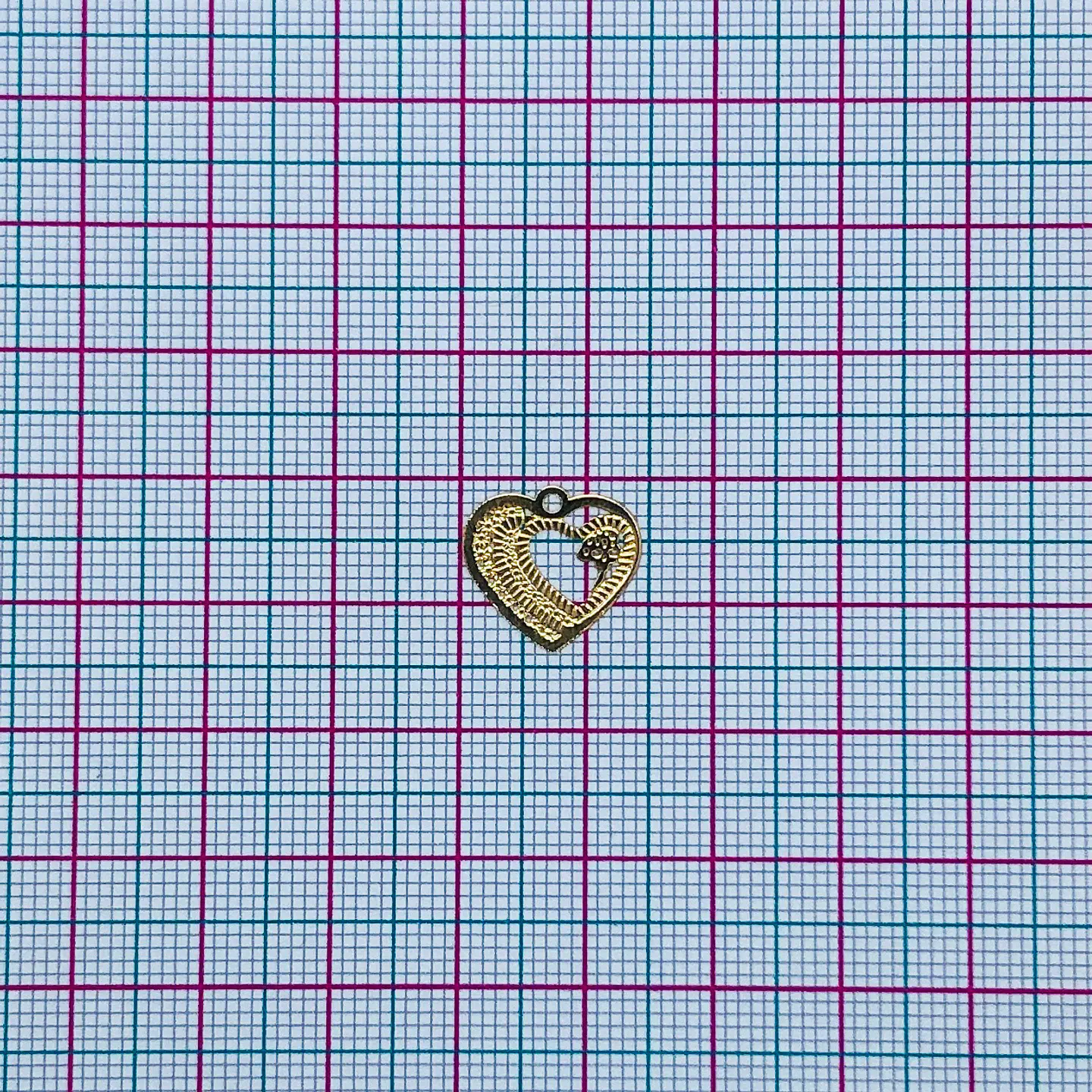 CORAZÓN MINI DIJE BAÑO DE ORO T4908                                          2
