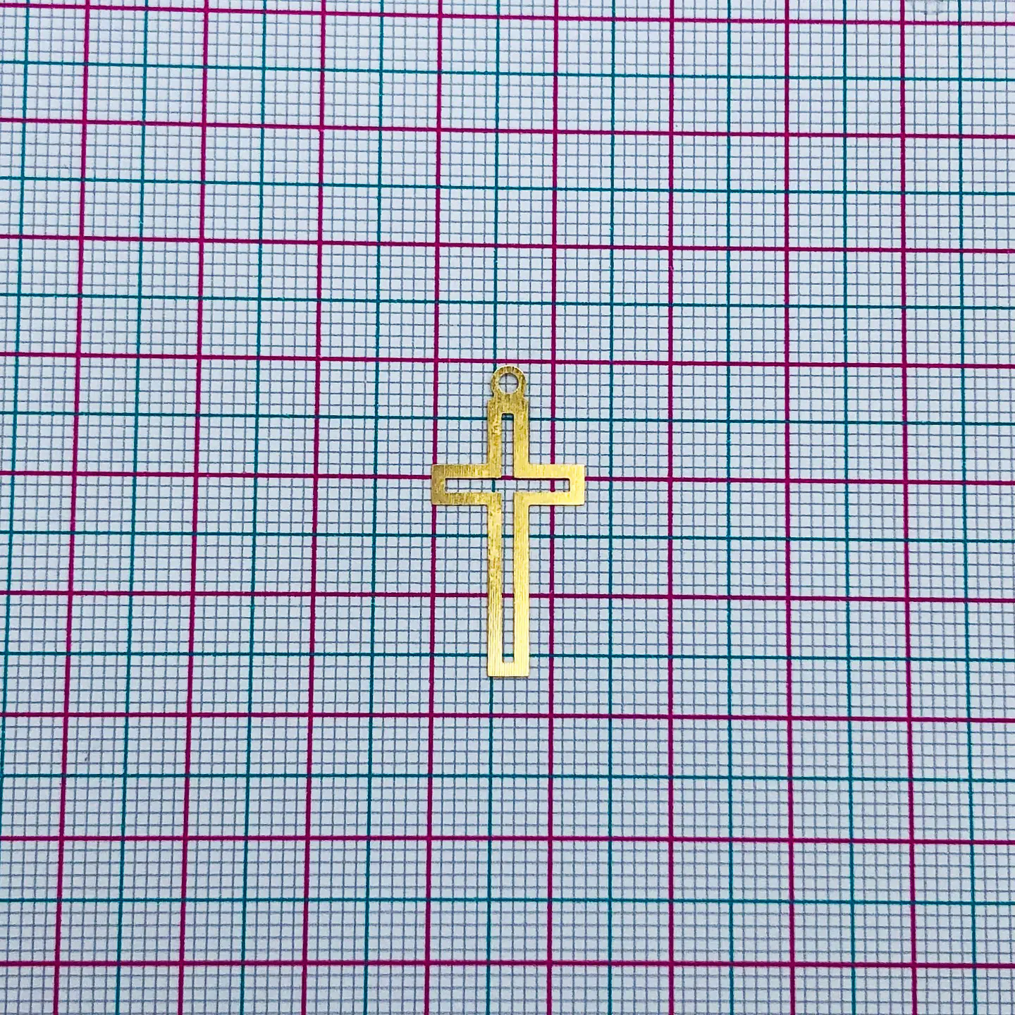 CRUZ MINI DIJE BAÑO DE ORO XW02785-GOLD                                                                   2