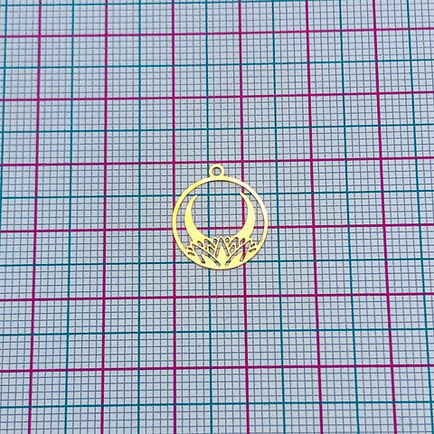 LUNA LOTO MINI DIJE BAÑO DE ORO T-036