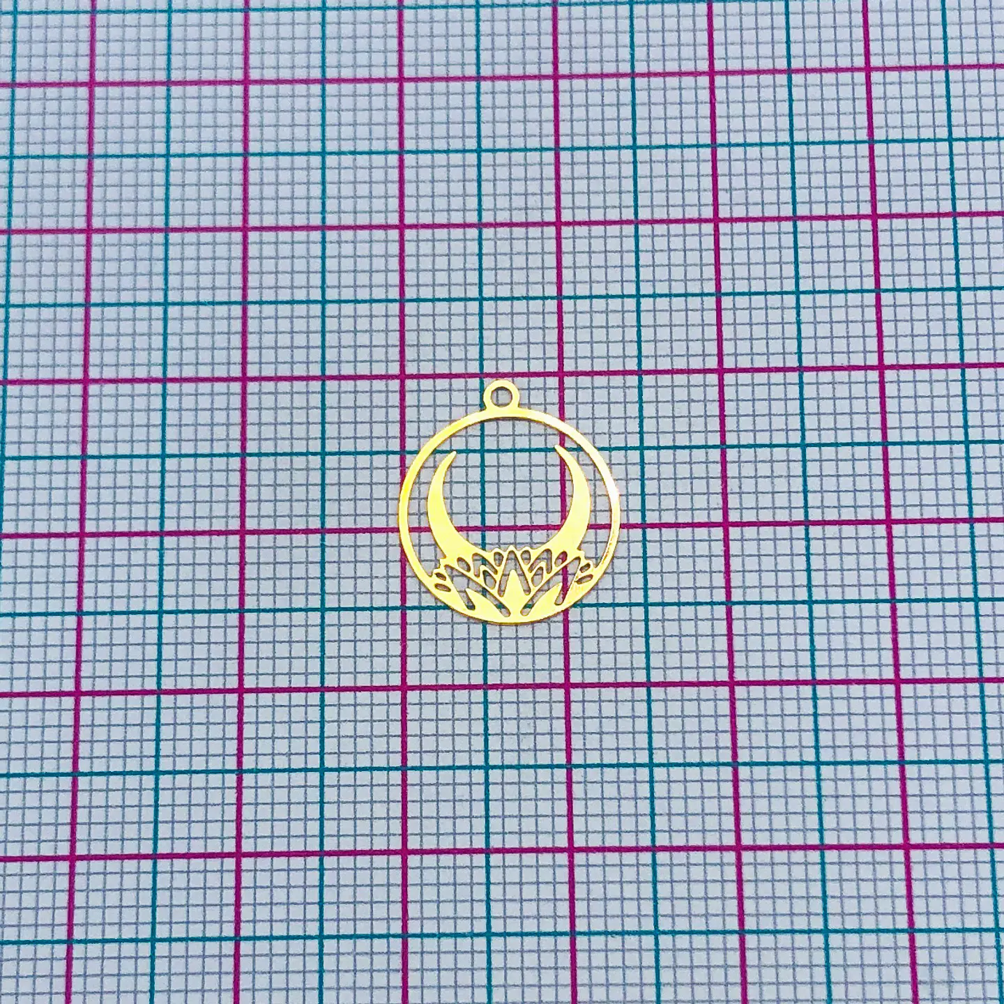 LUNA LOTO MINI DIJE BAÑO DE ORO T-036 2