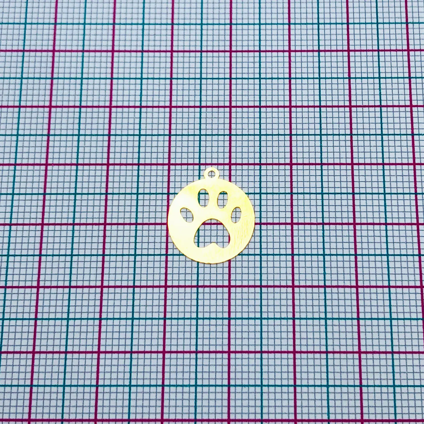 HUELLA MINI DIJE BAÑO DE ORO T-8219 2