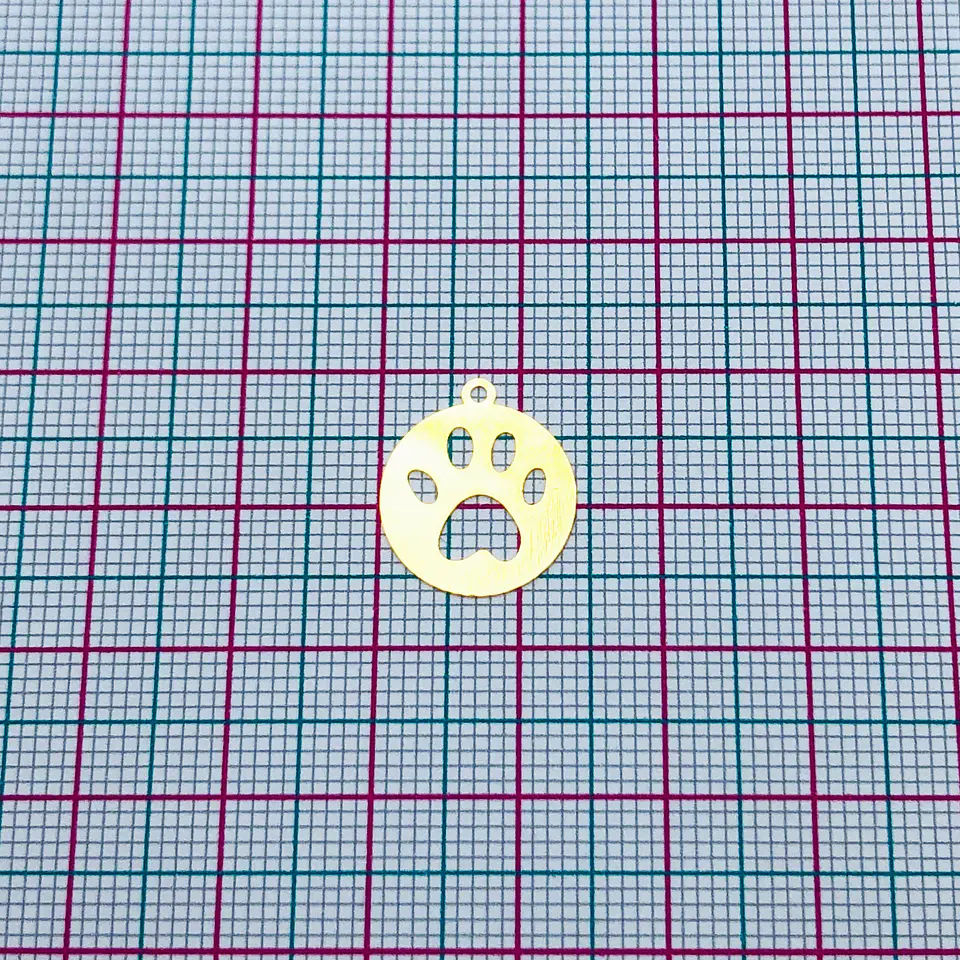 HUELLA MINI DIJE BAÑO DE ORO T-8219 2
