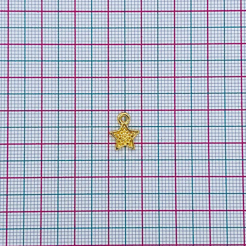ESTRELLA TALLADA BAÑO DE ORO F61094-GOLD