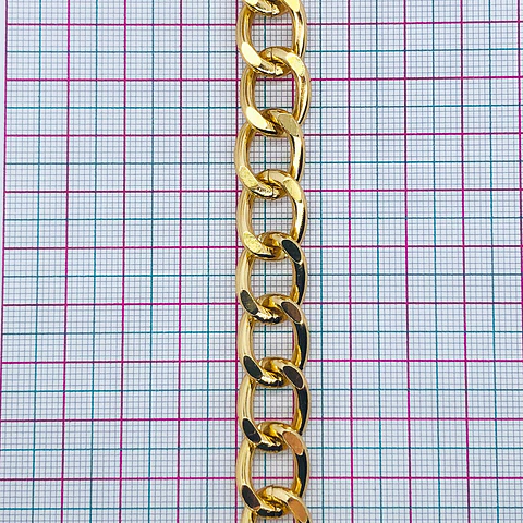 CADENA ✦ ALUMINIO BARBADA 12MM 