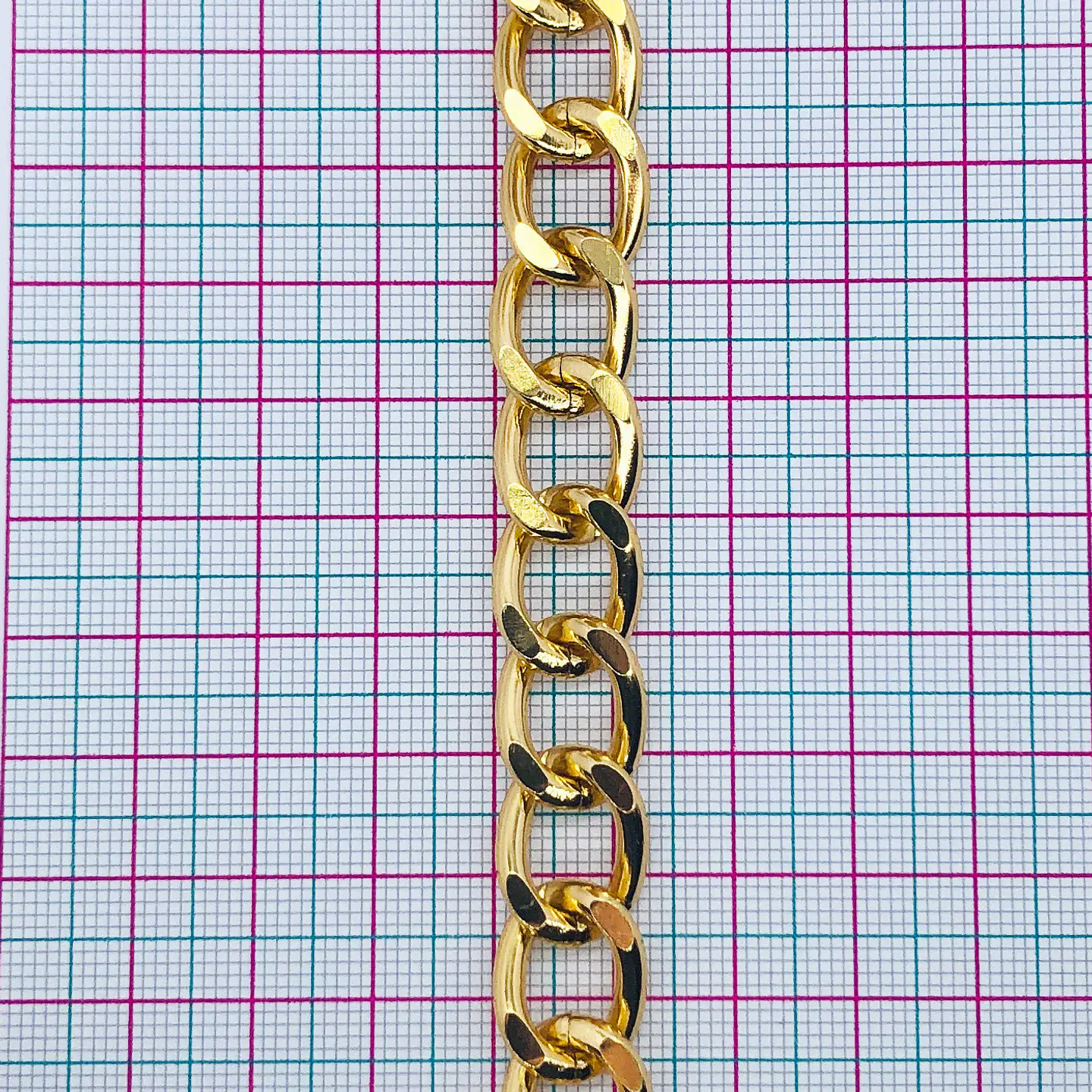 CADENA ✦ ALUMINIO BARBADA 12MM  2