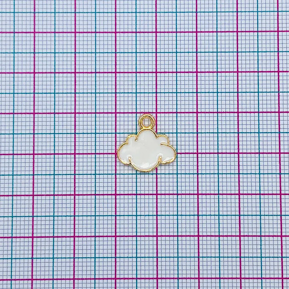 DIJE ✦ NUBE ZAMAK BAÑO DE ORO 2
