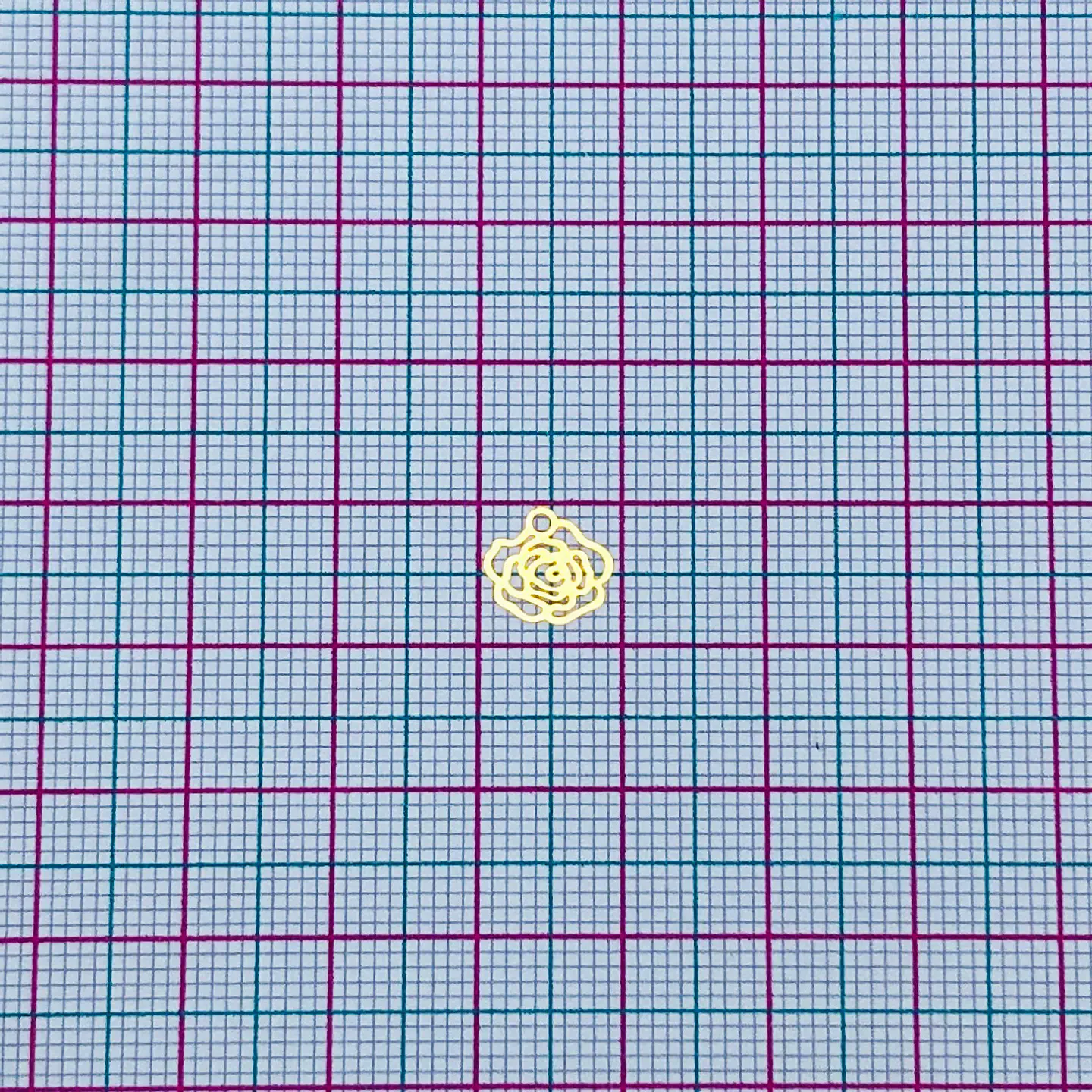 ROSA MINI DIJE BAÑO DE ORO FT-37-GOLD                                         2