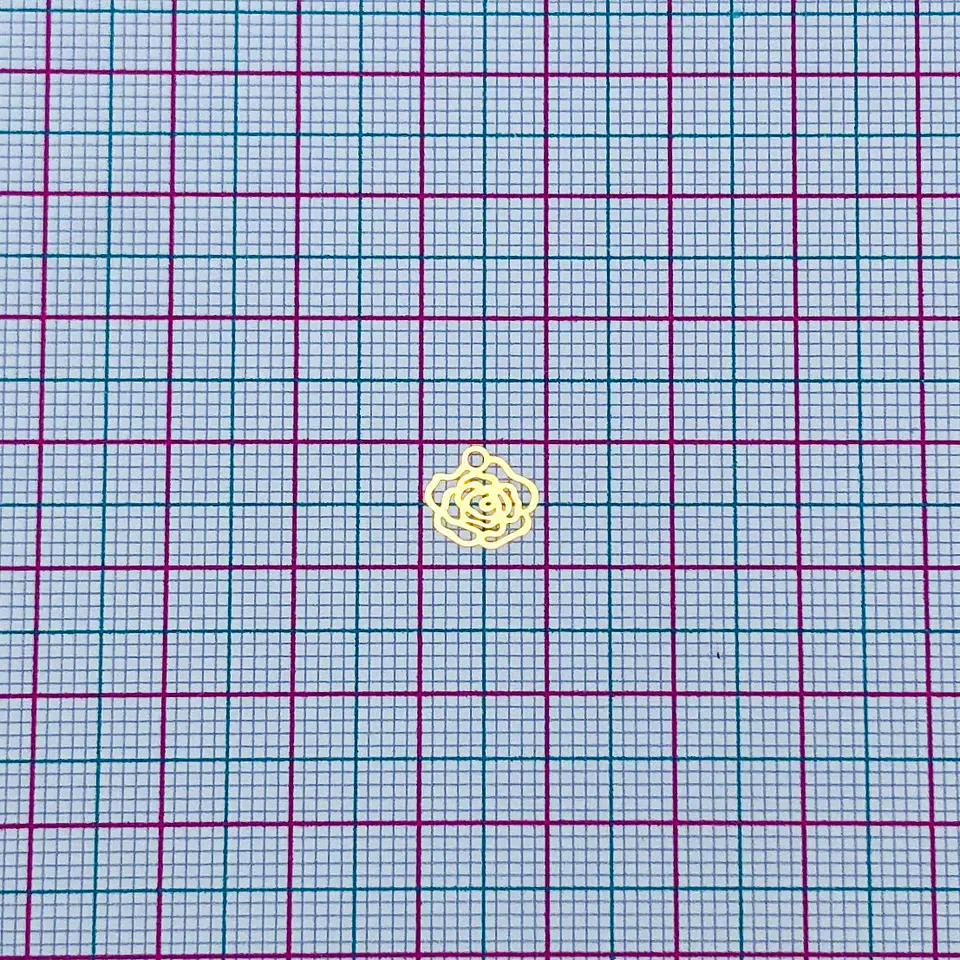 ROSA MINI DIJE BAÑO DE ORO FT-37-GOLD                                         2