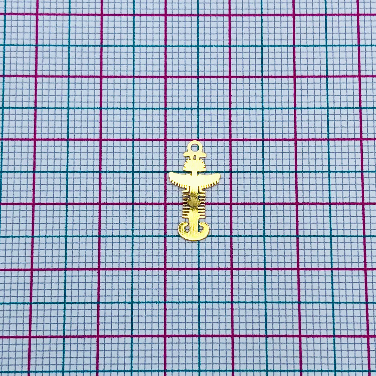 PRECOLOMBINO MINI DIJE BAÑO DE ORO T025 2