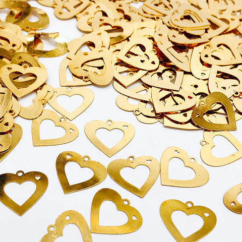 CORAZÓN MINI DIJE BAÑO DE ORO T-066
