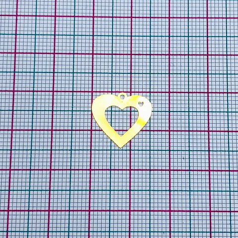 CORAZÓN MINI DIJE BAÑO DE ORO T-066