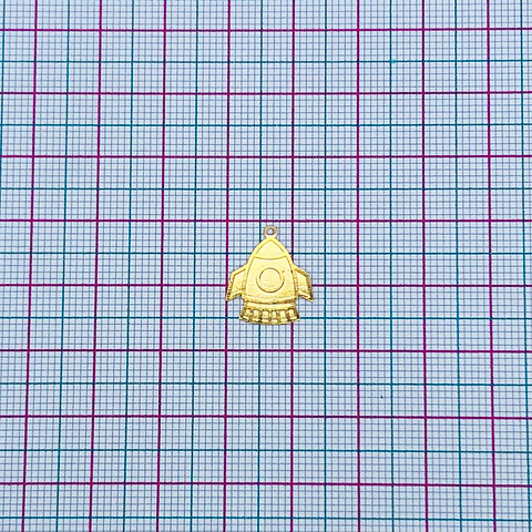COHETE MINI DIJE BAÑO DE ORO T084-1