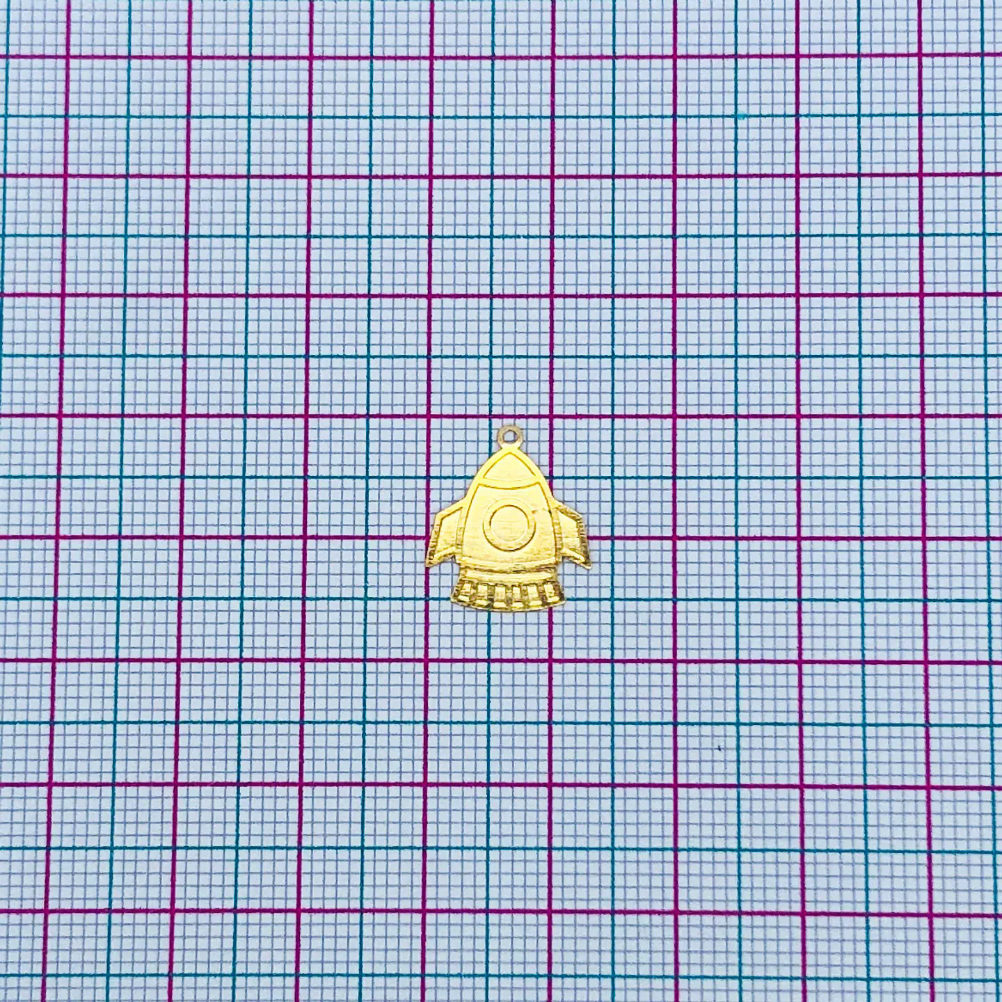 COHETE MINI DIJE BAÑO DE ORO T084-1 2