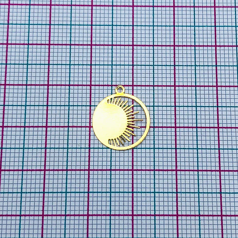 SOL MINI DIJE BAÑO DE ORO T103-1
