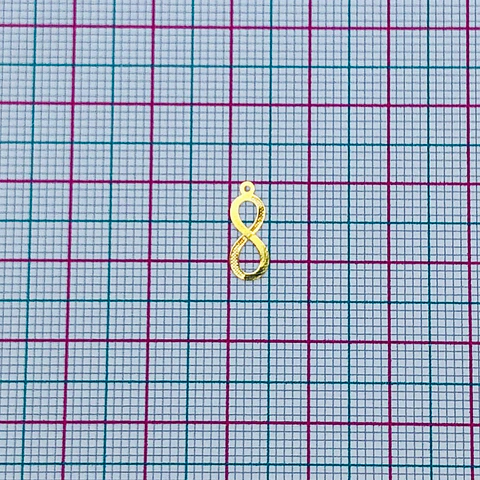 INFINITO MINI DIJE BAÑO DE ORO T3444                                