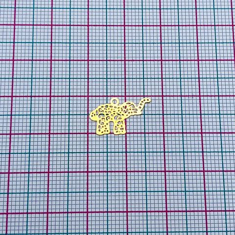 ELEFANTE MINI DIJE BAÑO DE ORO T3448                      