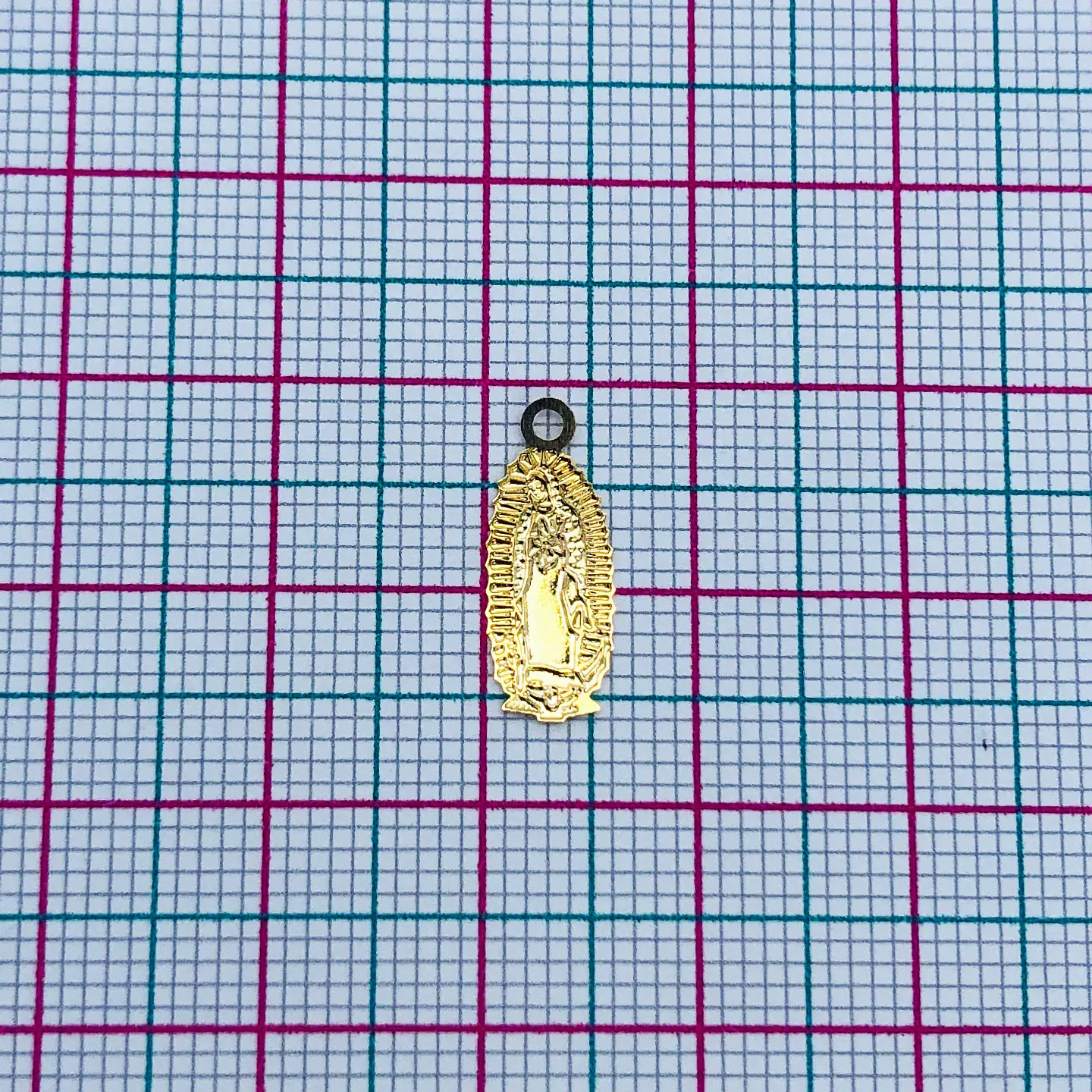 VIRGEN DE GUADALUPE MINI DIJE BAÑO DE ORO T5341-2 2
