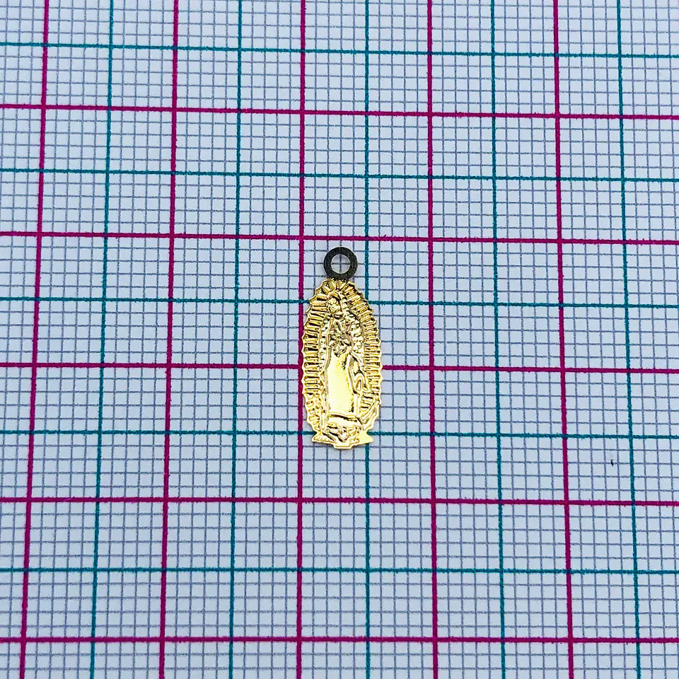 VIRGEN DE GUADALUPE MINI DIJE BAÑO DE ORO T5341-2 2