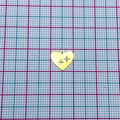 CORAZÓN MINI DIJE BAÑO DE ORO T6497