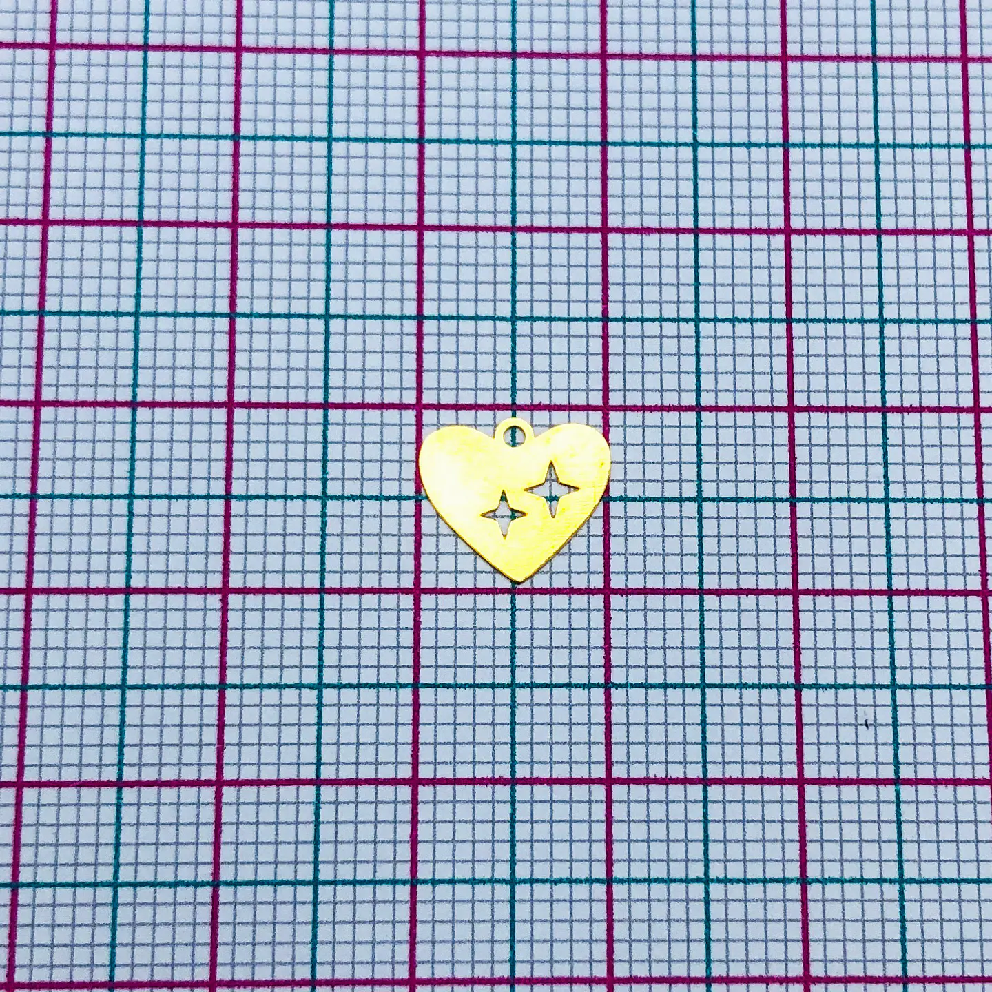CORAZÓN MINI DIJE BAÑO DE ORO T6497 2