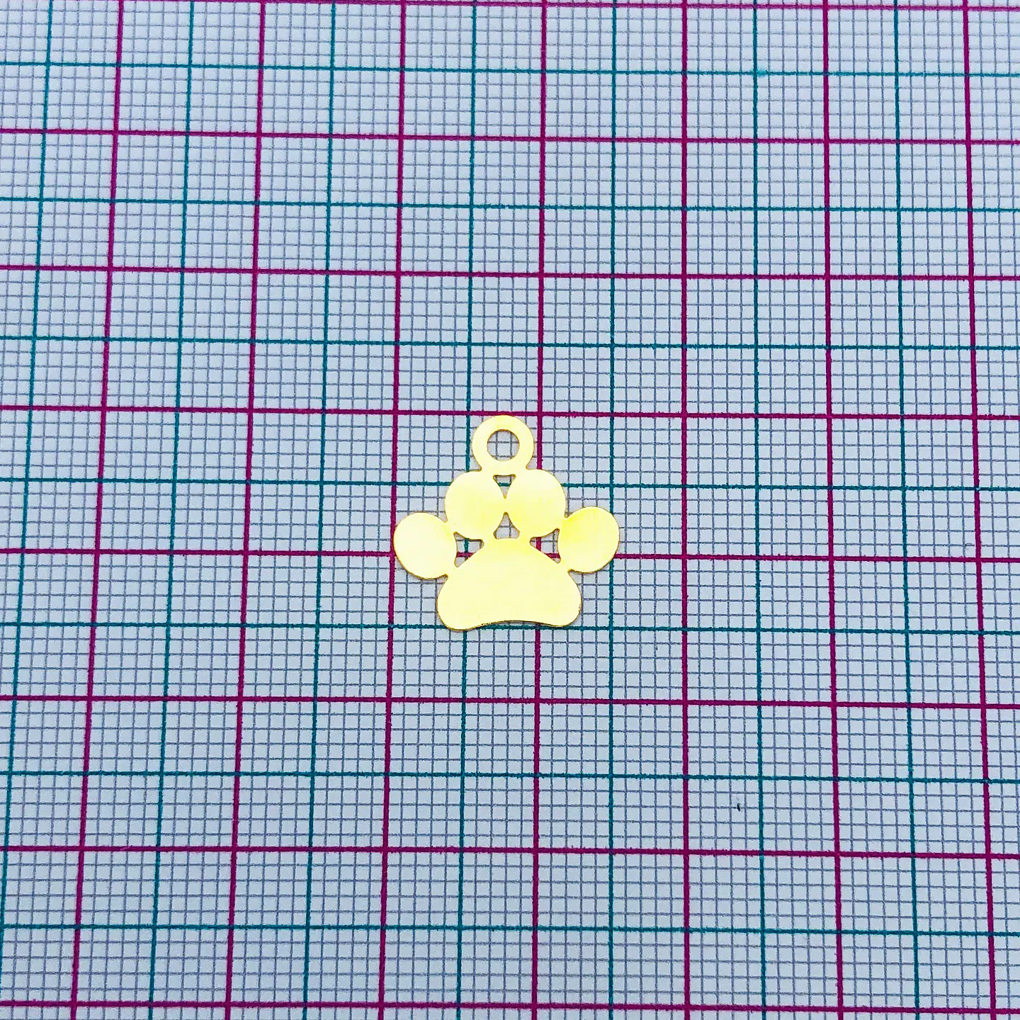 HUELLA MINI DIJE BAÑO DE ORO T8221 2