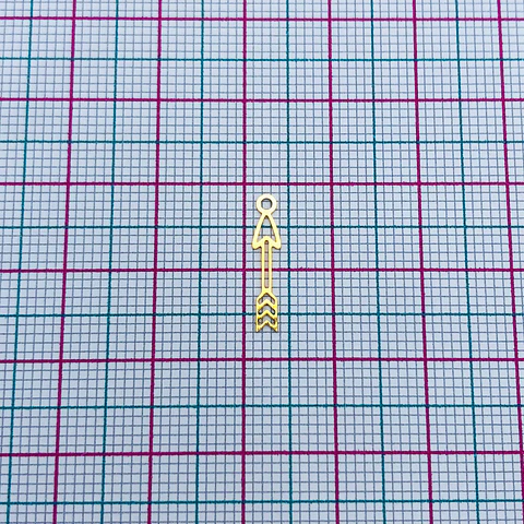 FLECHA MINI DIJE BAÑO DE ORO T8243