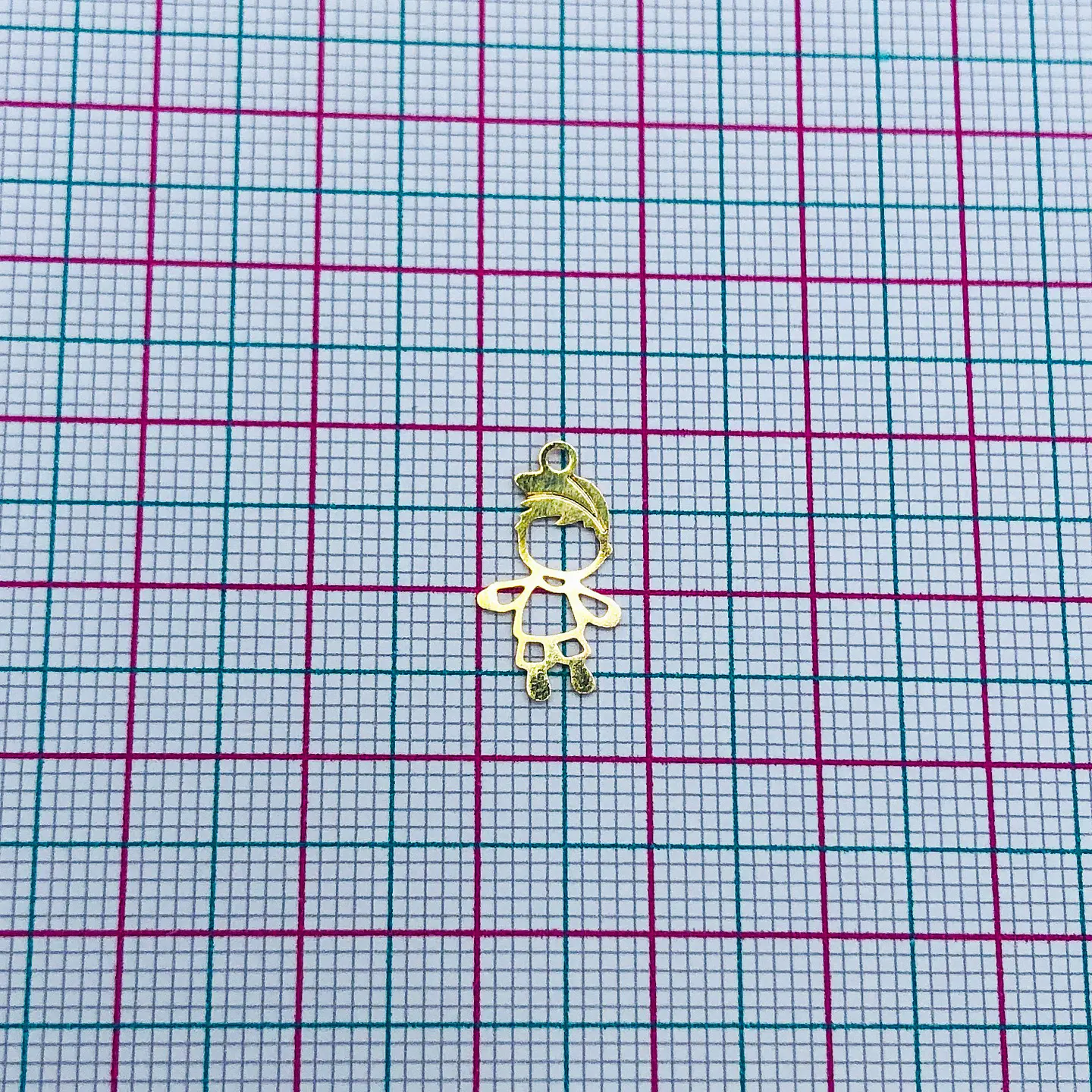 NIÑO MINI DIJE BAÑO DE ORO T8266 2