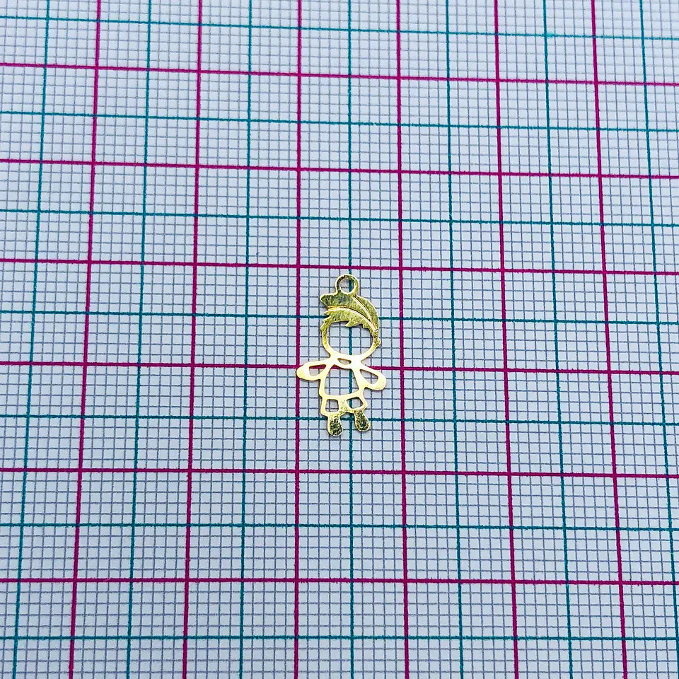 NIÑO MINI DIJE BAÑO DE ORO T8266 2