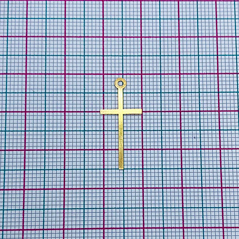 CRUZ MINI DIJE BAÑO DE ORO XW03194-GOLD                                                                         