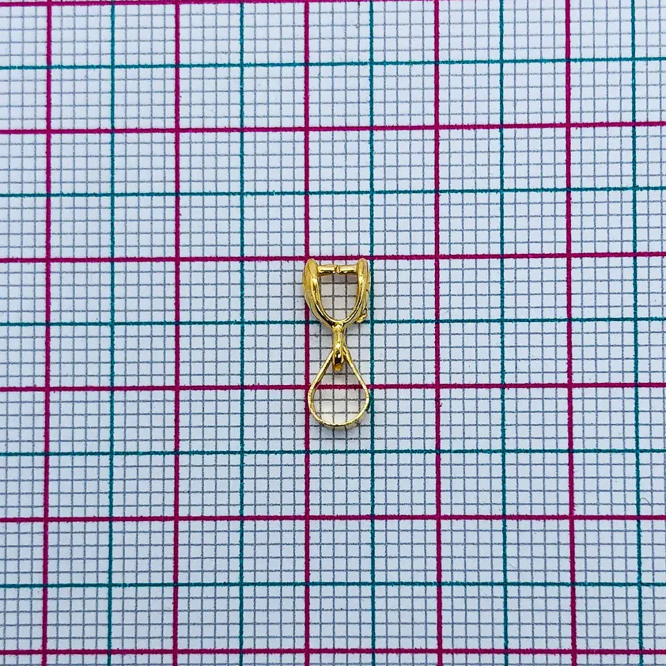 HERRAJE ✦ PORTA DIJE BAÑO DE ORO                                             2