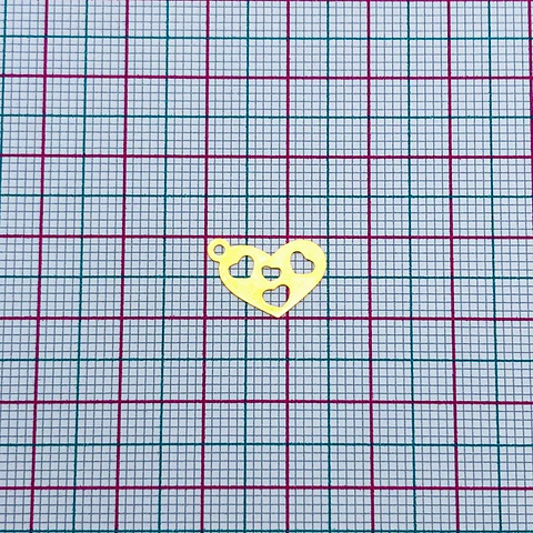 CORAZÓN MINI DIJE BAÑO DE ORO FT-20                 