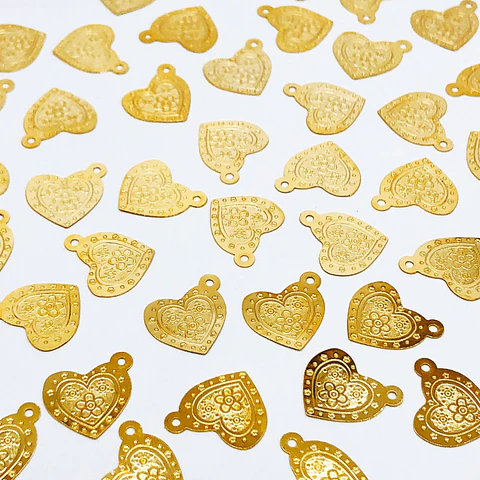 CORAZÓN MINI DIJE BAÑO DE ORO T5253                                 